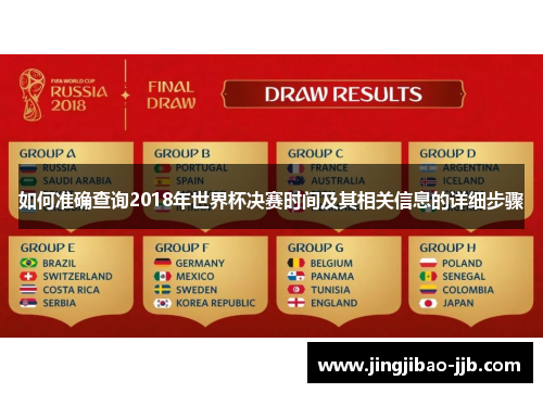 如何准确查询2018年世界杯决赛时间及其相关信息的详细步骤